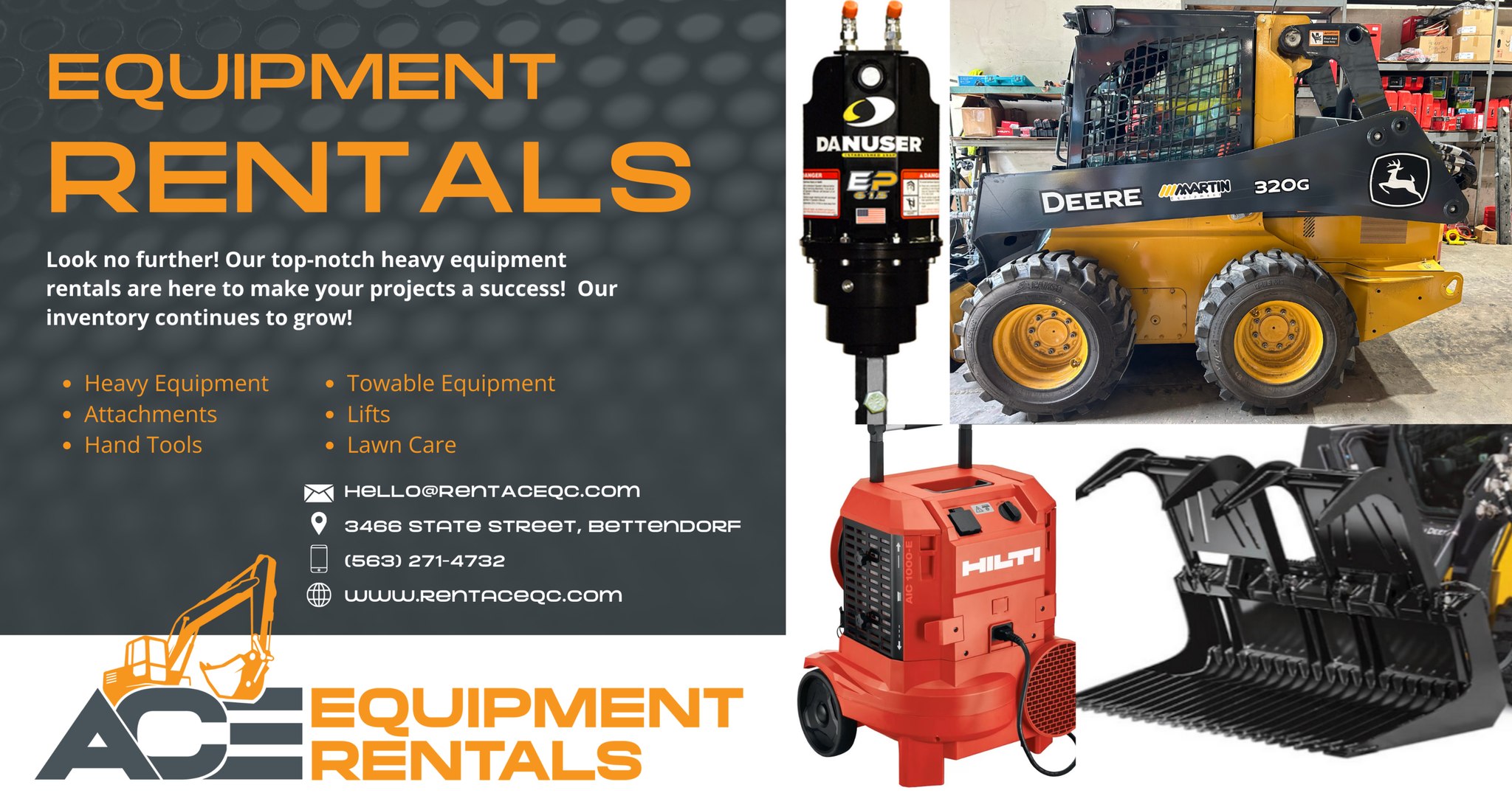 ACE Equipment Rentals | Bettendorf IA