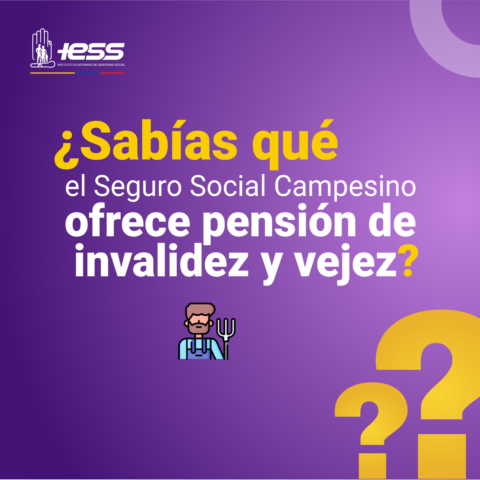IESS - #IESSatuServicio | ¿Sabías qué el Seguro Social... | Facebook
