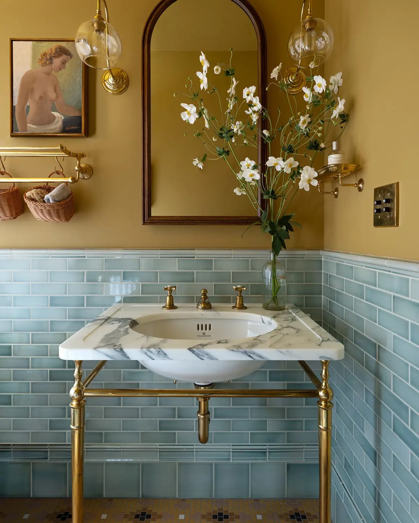 Siska - What a lovely color palette this powder room designed by ...