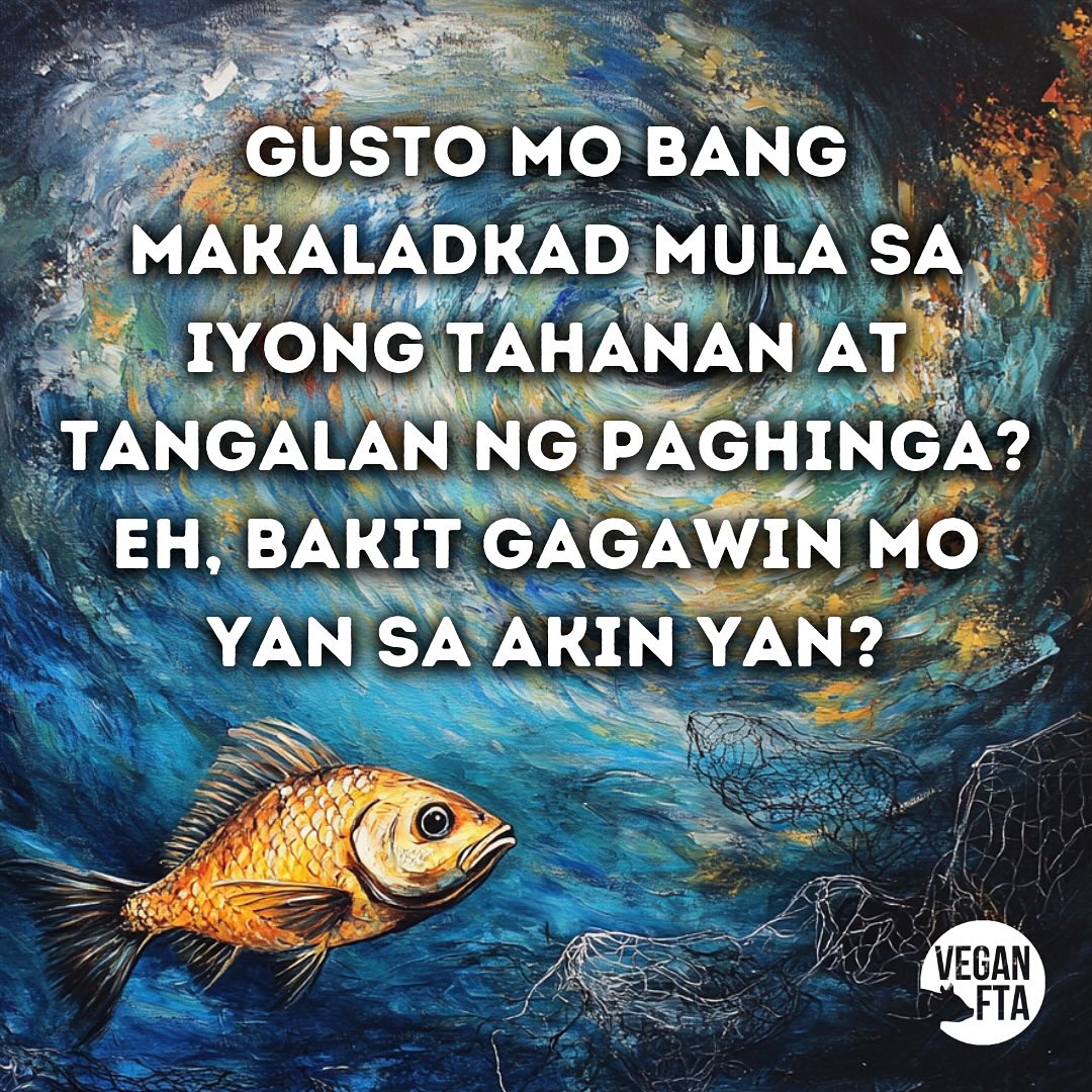 Vegan - Kapag ang mga isda ay inalis sa tubig, sila ay nagdurusa nang ...