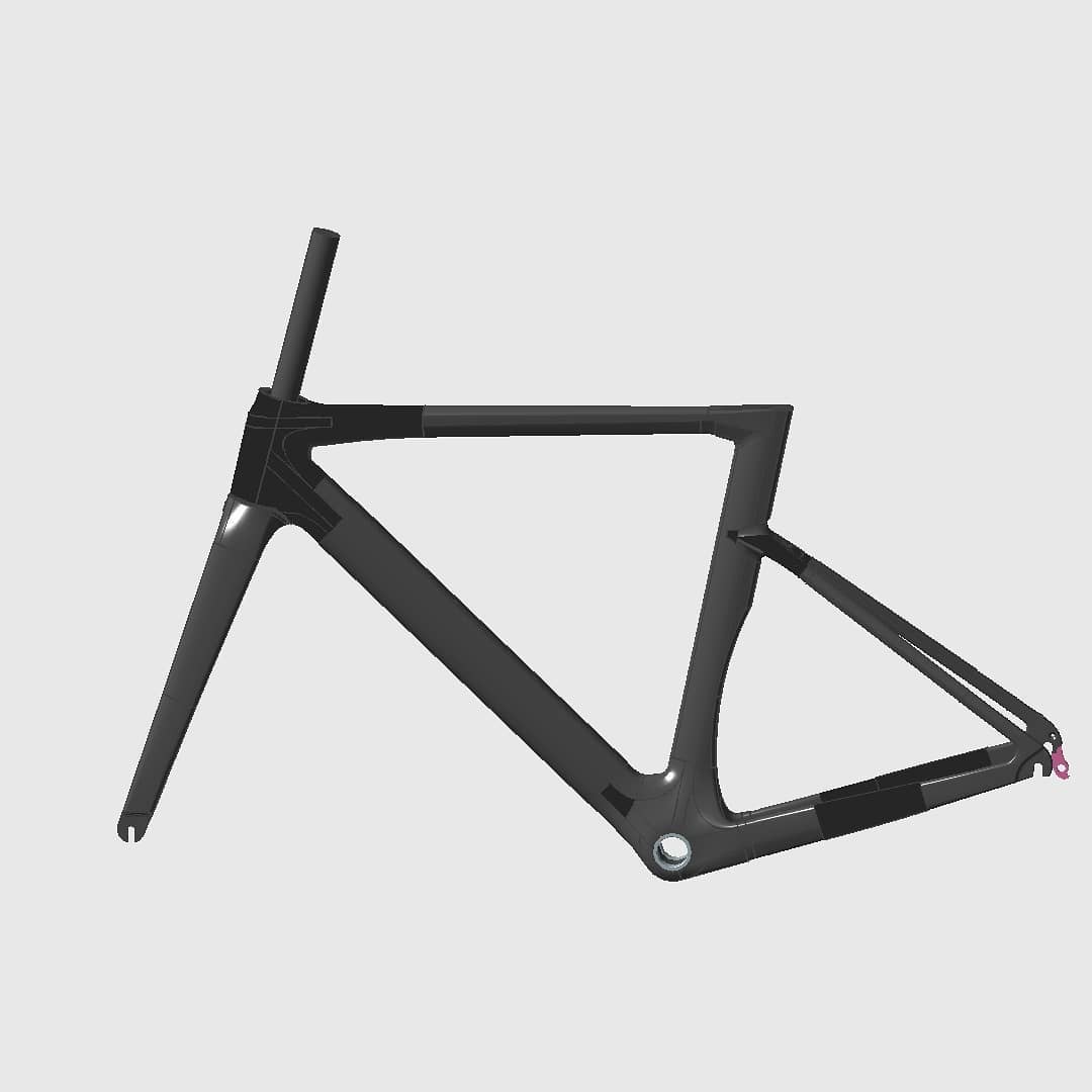 HYGGE model S フレーム 55サイズ フルカーボン Hygge model S rim brake complete bike with chameleon green purple