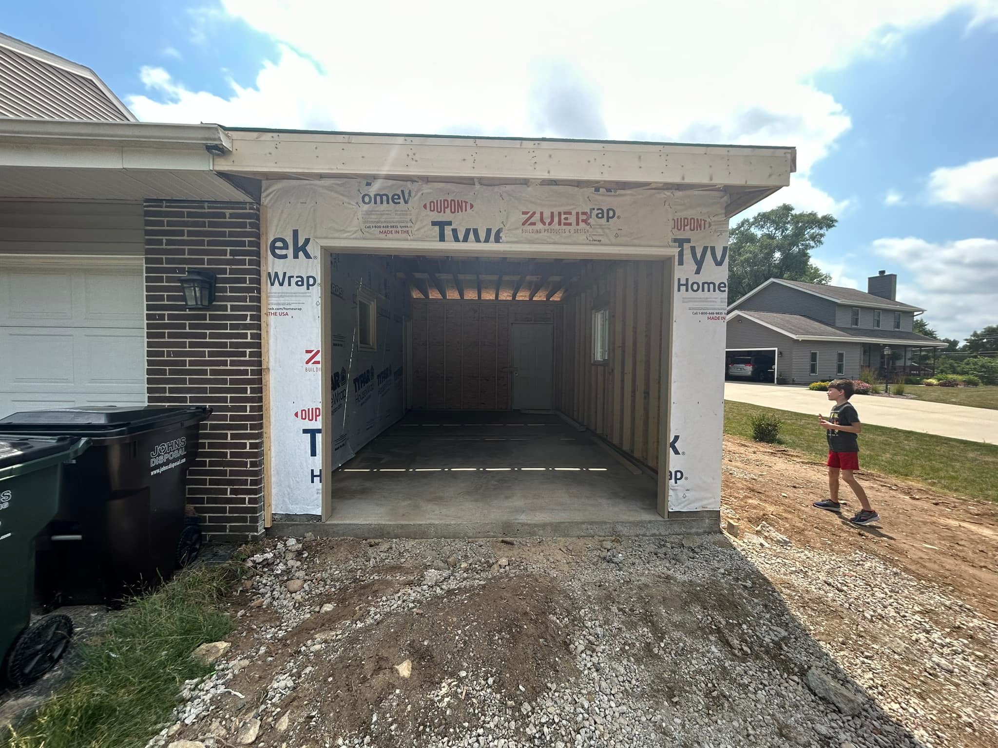 Woodworking shop and garage build progress