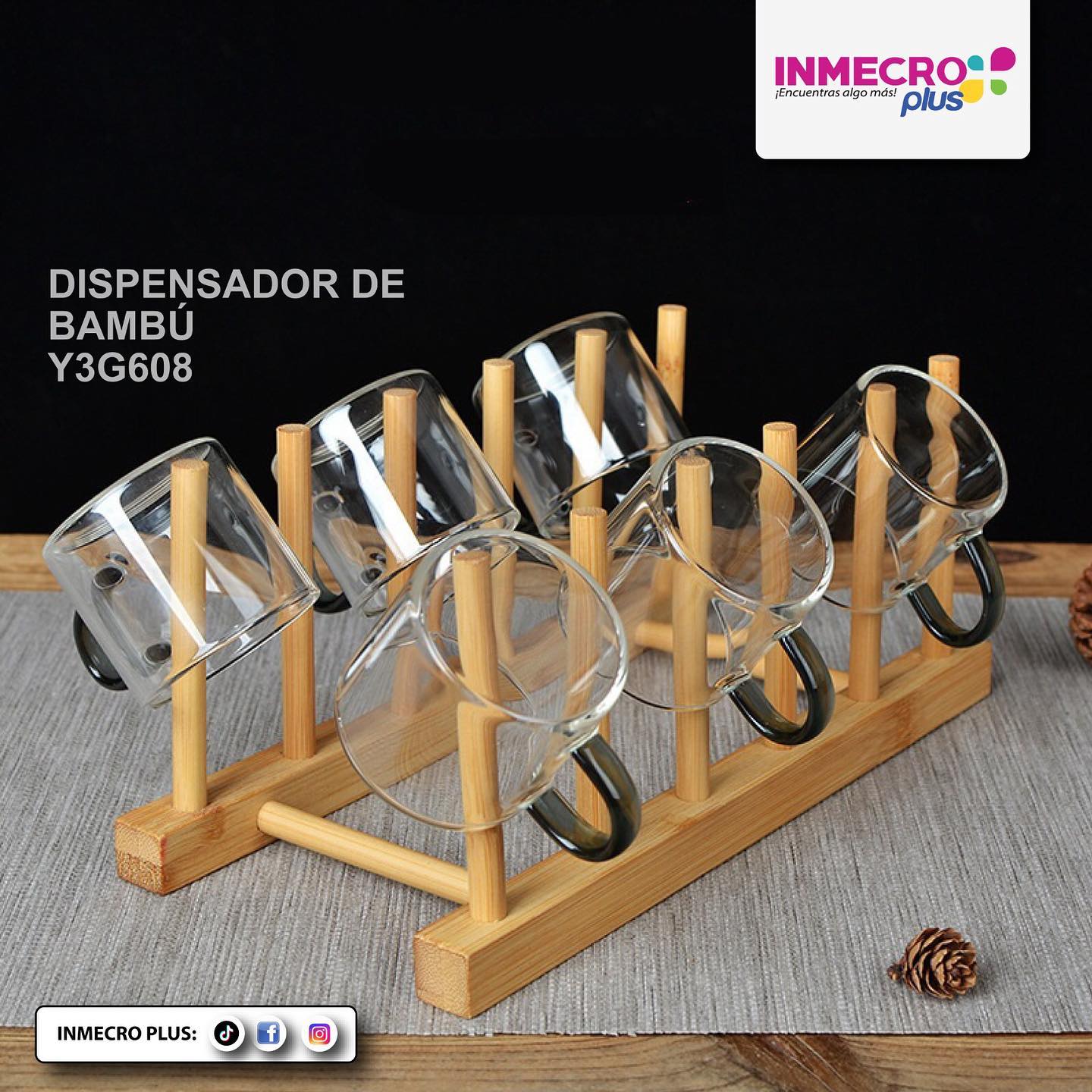 Inmecro Plus - 🎋 DISPENSADOR DE BAMBÚ PARA ORGANIZAR🙌🏻🎋...