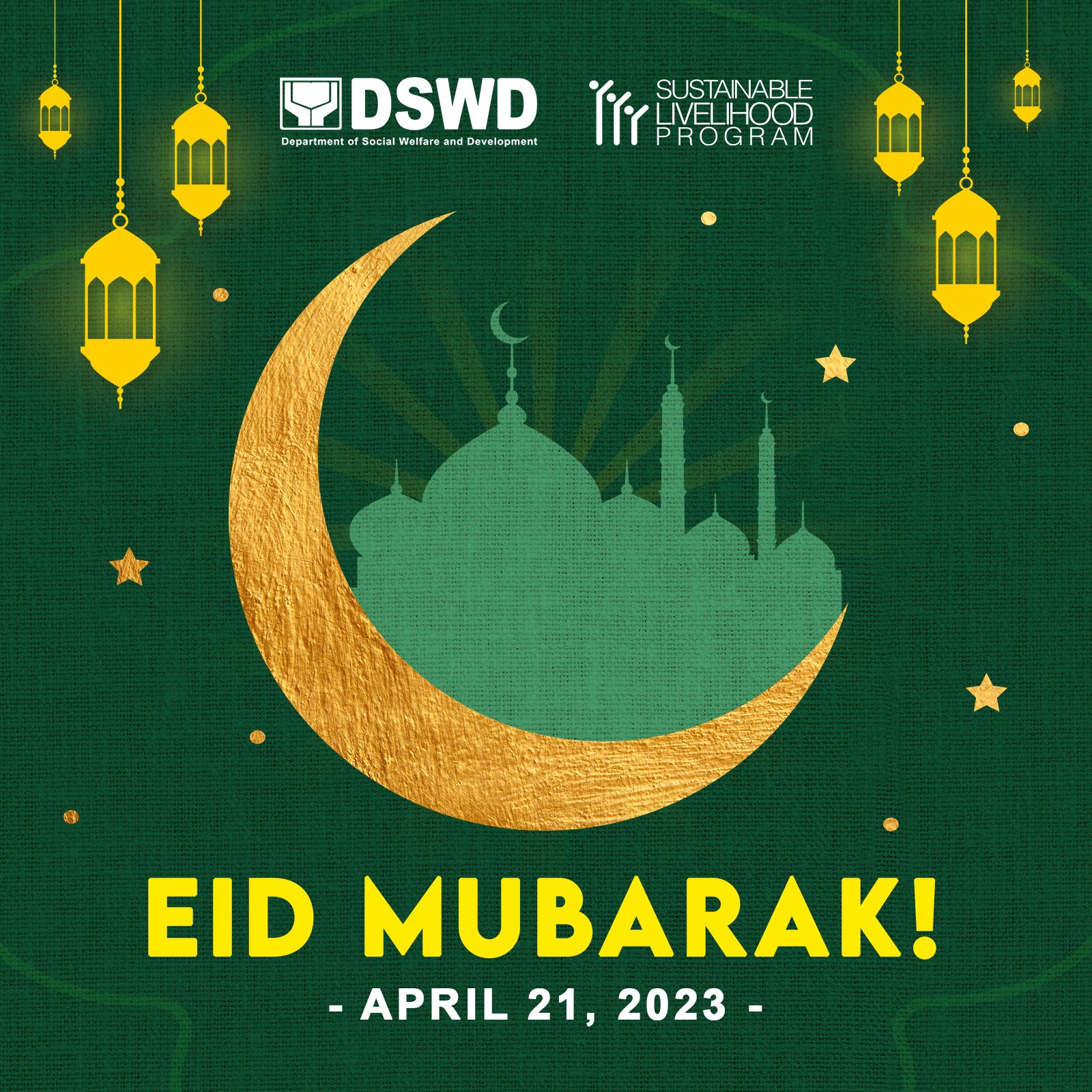 Eid Mubarak! 🎊... - DSWD Sustainable Livelihood Program | Facebook