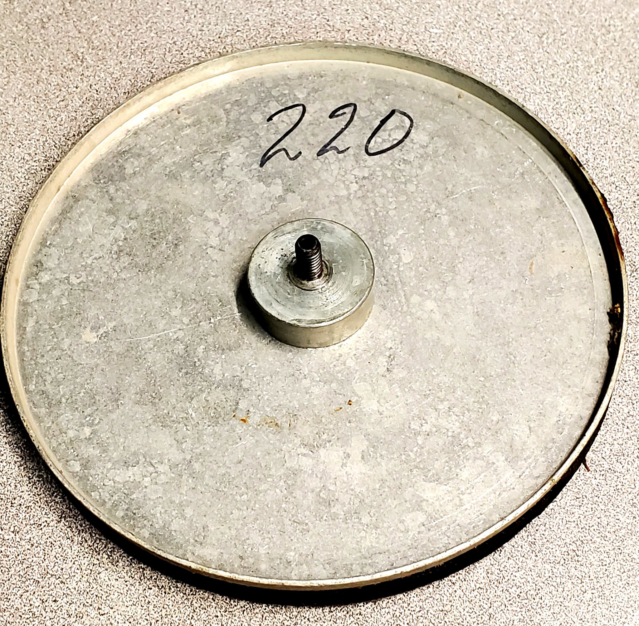 WX 8-Inch Emory Style Bench Grinder Stone Wheel – 1 Inch Wide, 3/4 Inch Arbor – Fine Grit – 04168