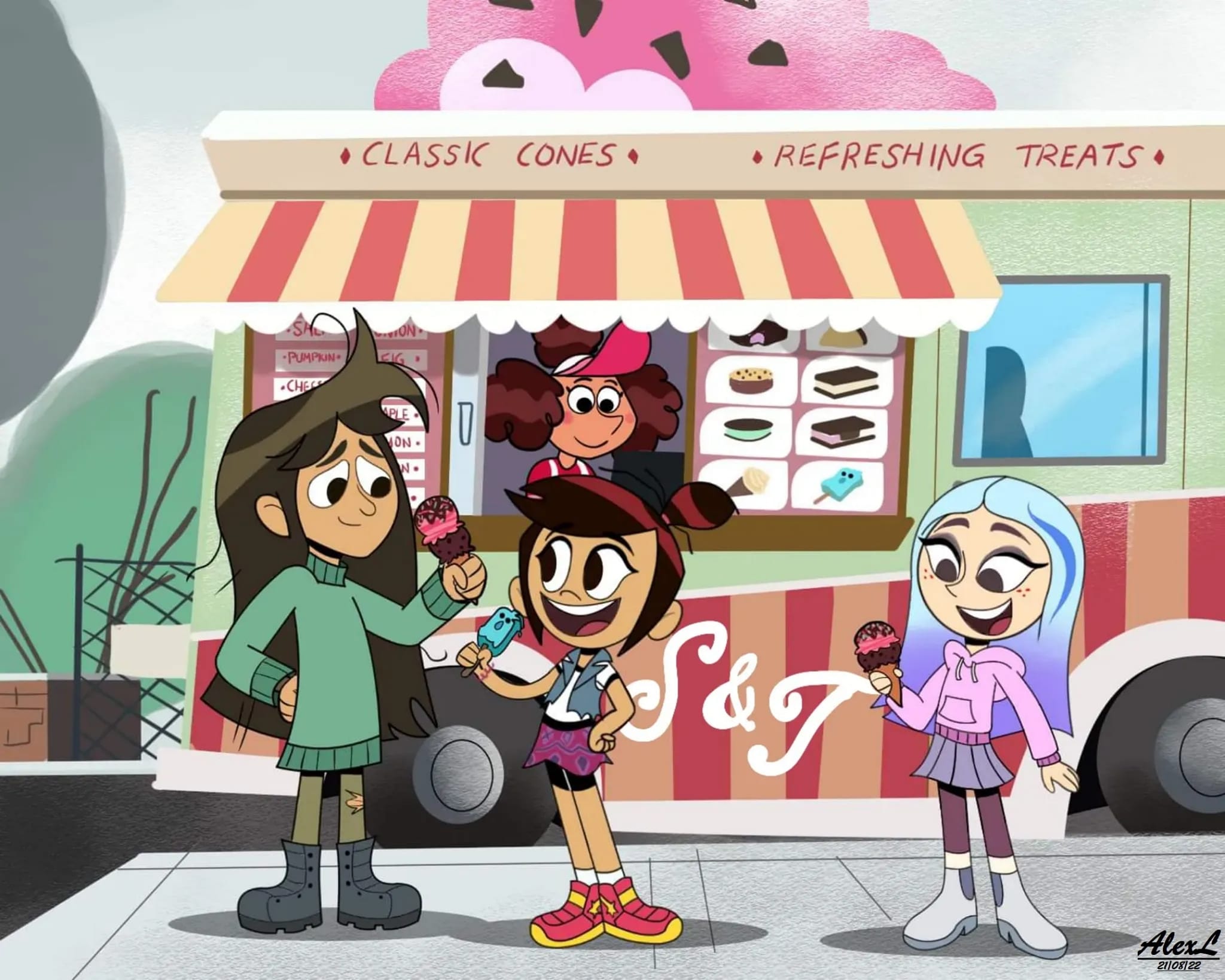 AlexL - Molly, Libby and Andrea enjoy an ice cream on a... | Facebook