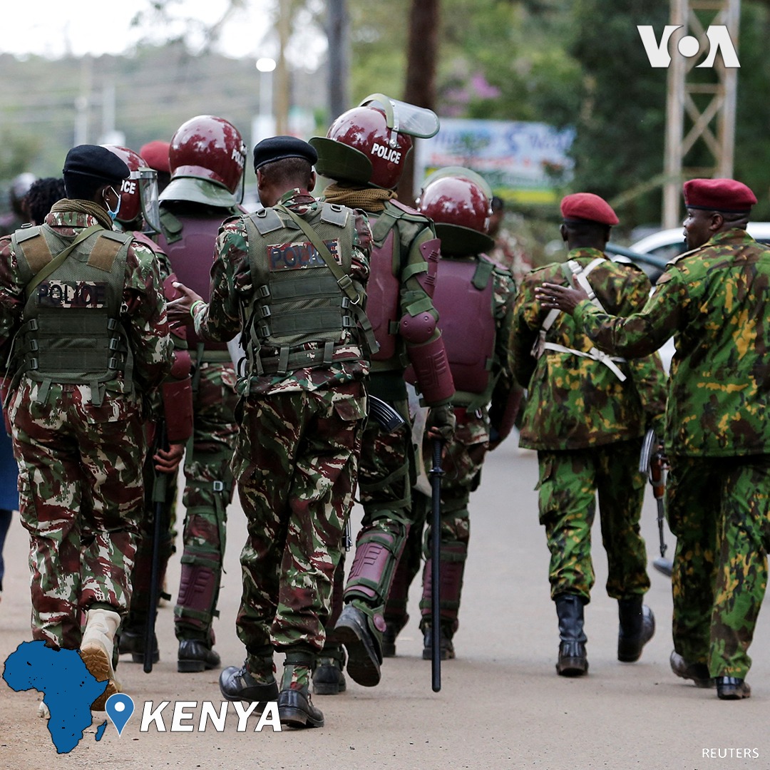 VOA Africa - 📍🇰🇪: More Kenyan riot police were deployed on...