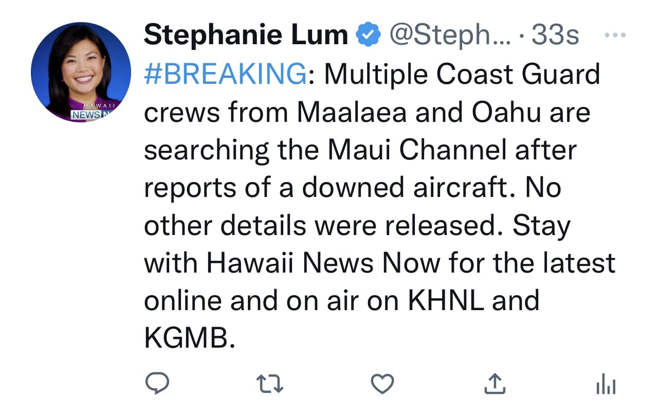 Stephanie - #UPDATE: Search continues for air ambulance in the ...