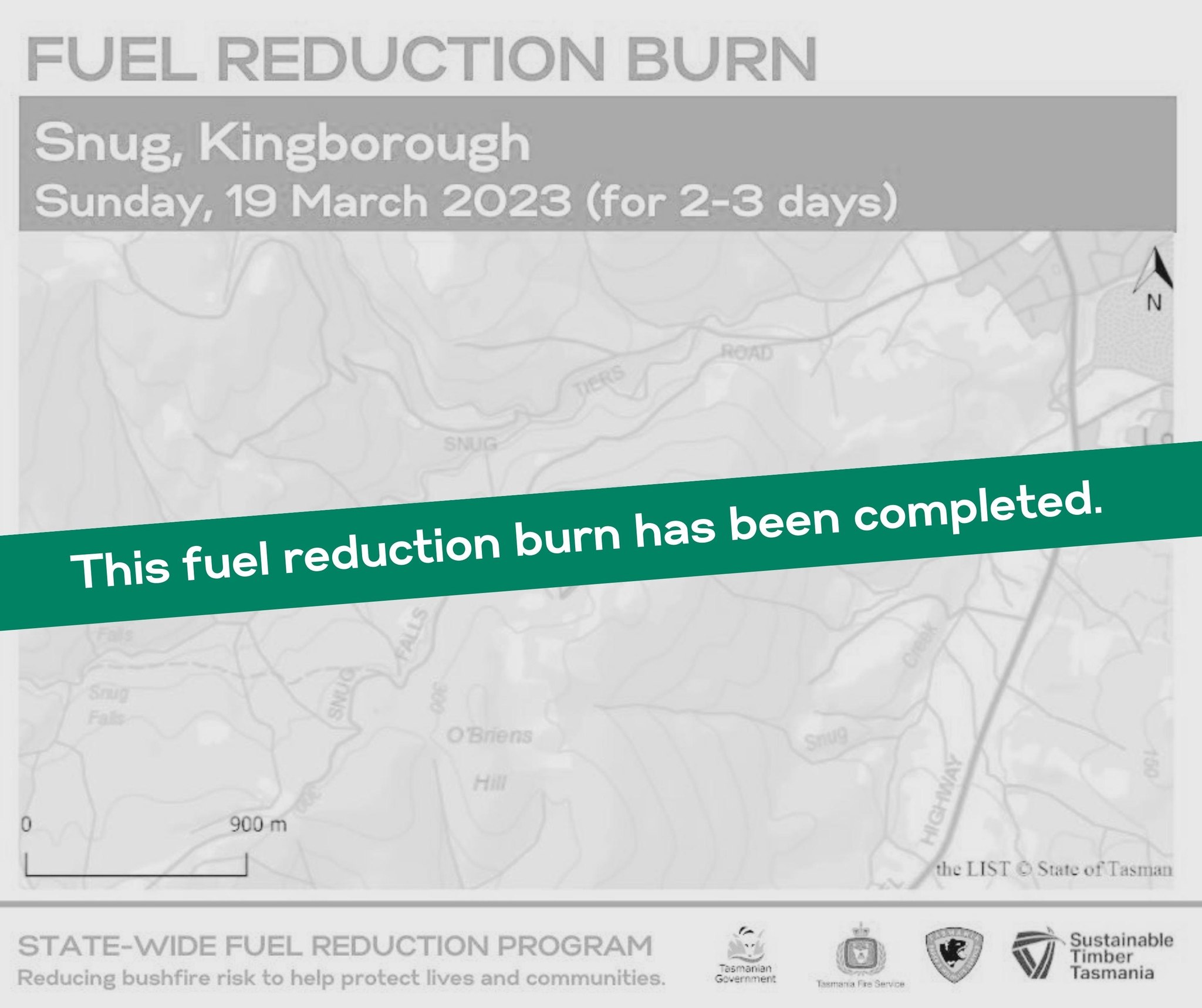 Tasmania - **This Fuel Reduction Burn has been completed ...