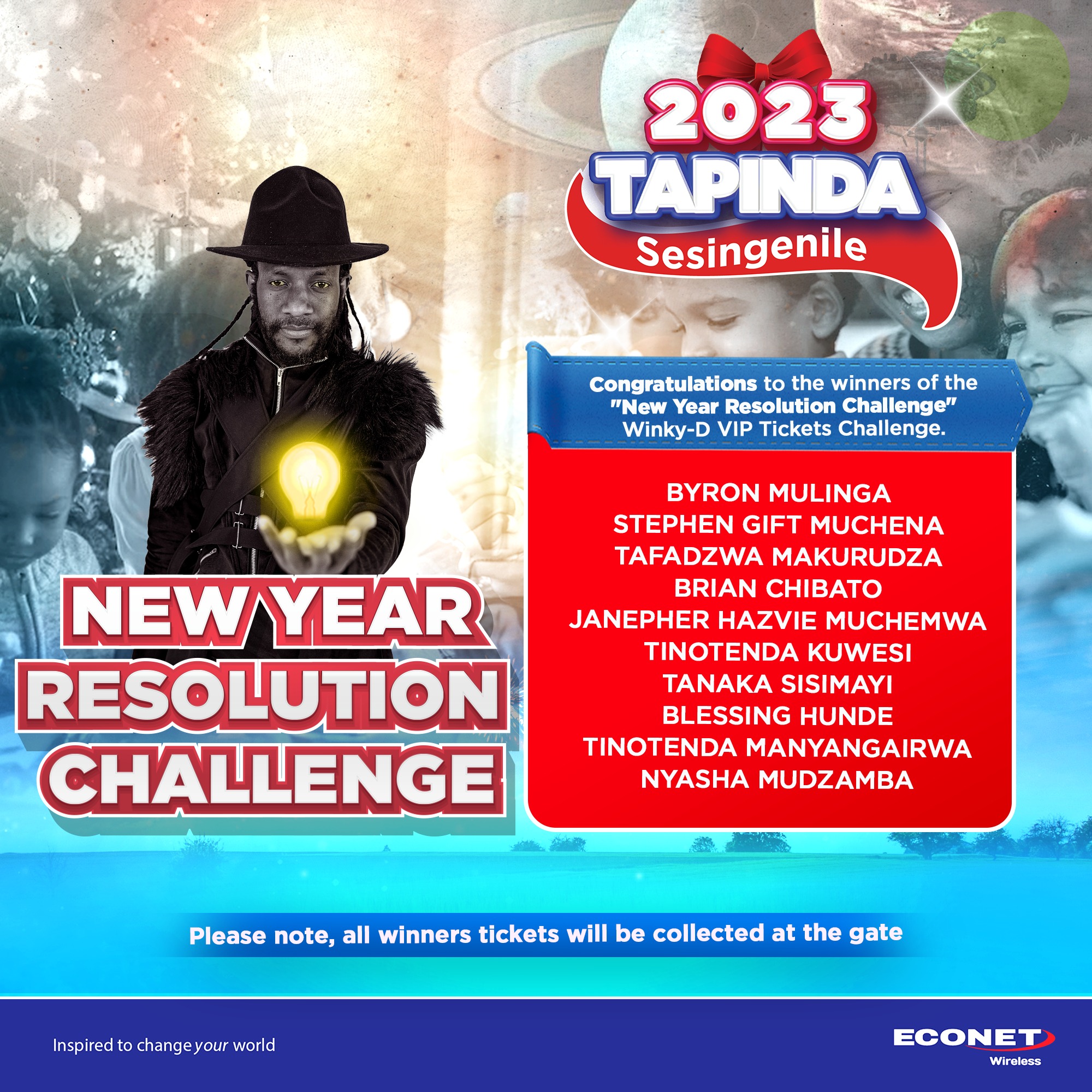 Econet Zimbabwe - Congratulations to all winners. Kindly...