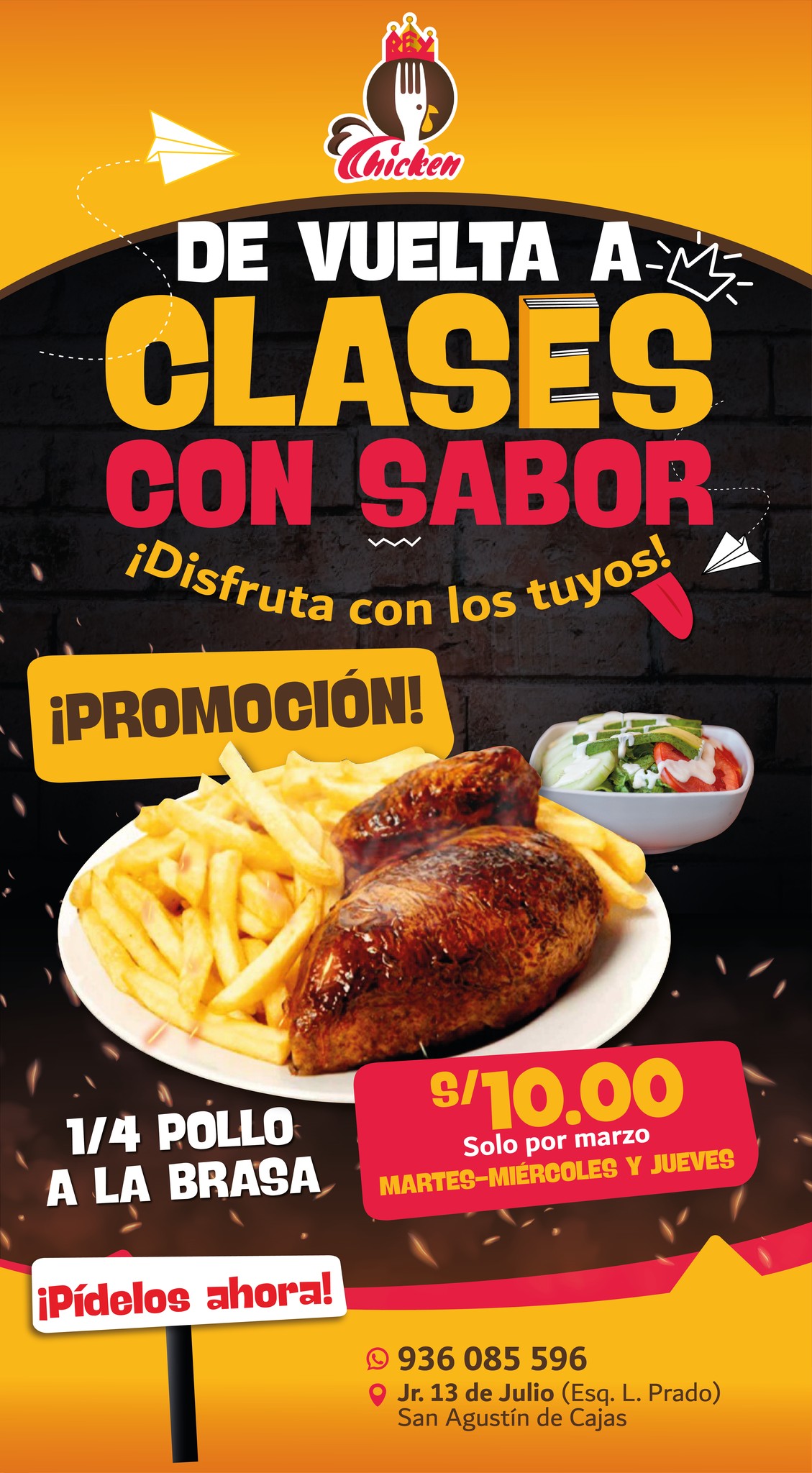 Pollería Rey Chicken | San Agustín de Cajas