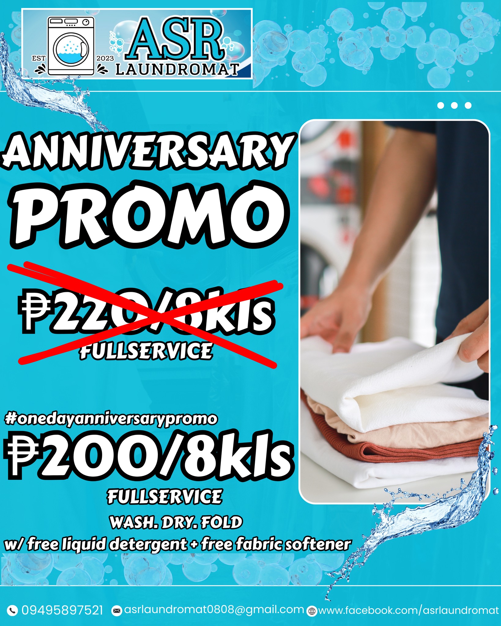 ASR Laundromat - 🎉🎊 Happy 2nd Anniversary ASR LAUNDROMAT! 🎊🎉 We’re ...
