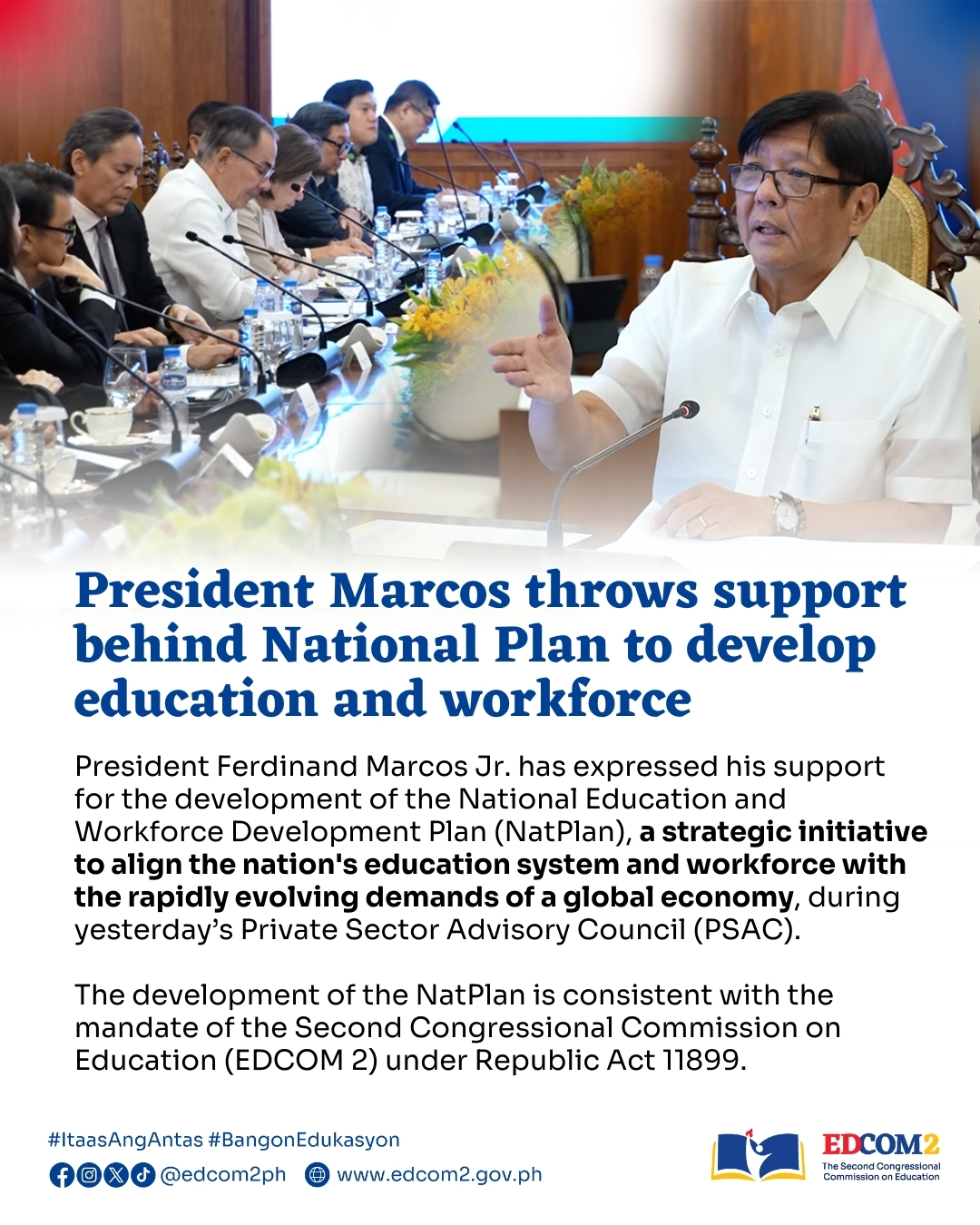 The NatPlan will aim to identify the workforce development requirements ...