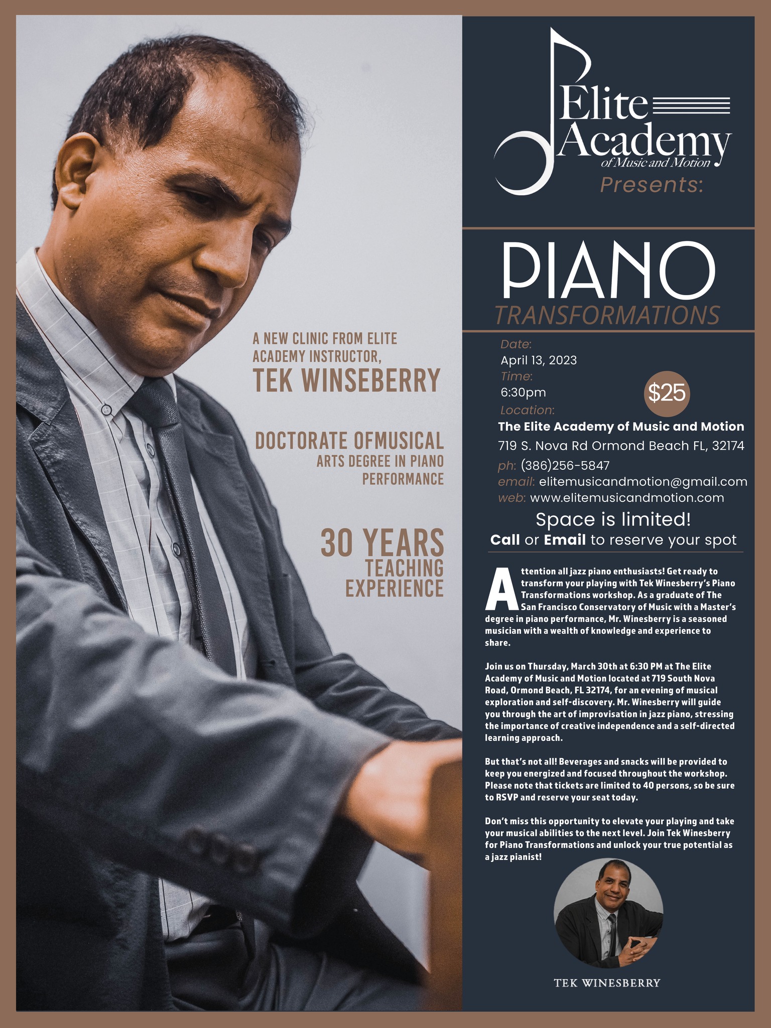 NEW PIANO IMPROV... - Elite Academy of Music and Motion | Facebook