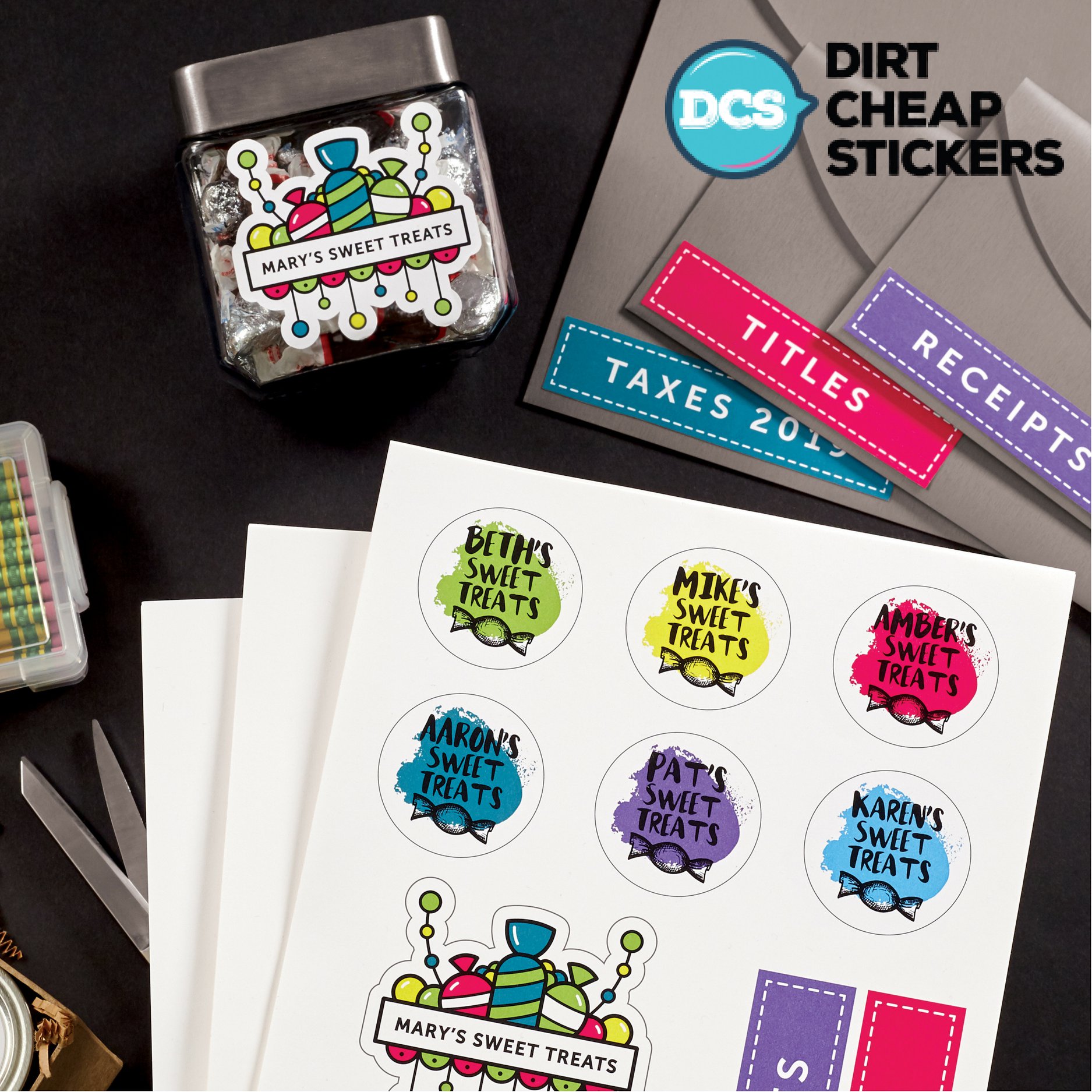 Create your own custom sticker packs... - Dirt Cheap Stickers