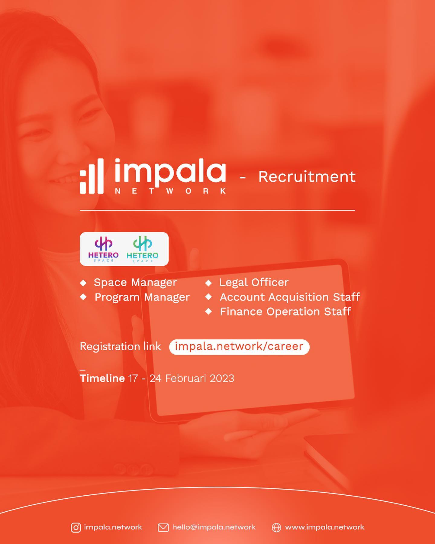 Impala Network - Open Recruitment‼️ Hello everyone! Find... | Facebook