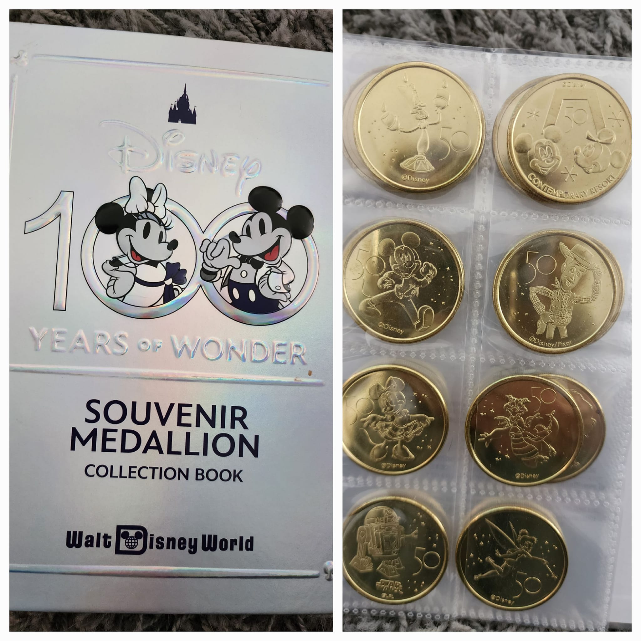 DisneySea Christmas souvenir medallion collection book