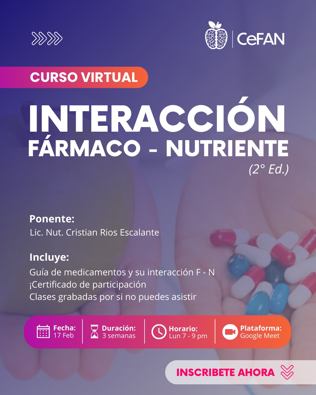 CURSO:... - CEFAN - Centro de Formación Avanzada en Nutrición | Facebook