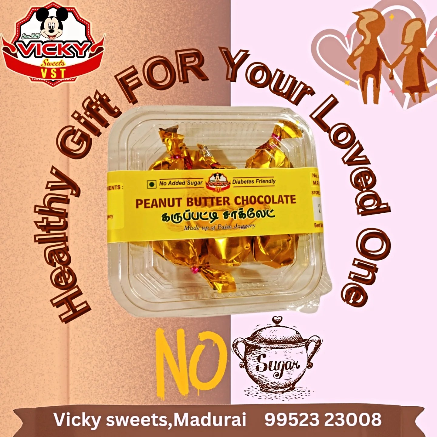 Vicky - #chocolatelover #heathy #ad #palmjaggery #madurai #vickysweets ...