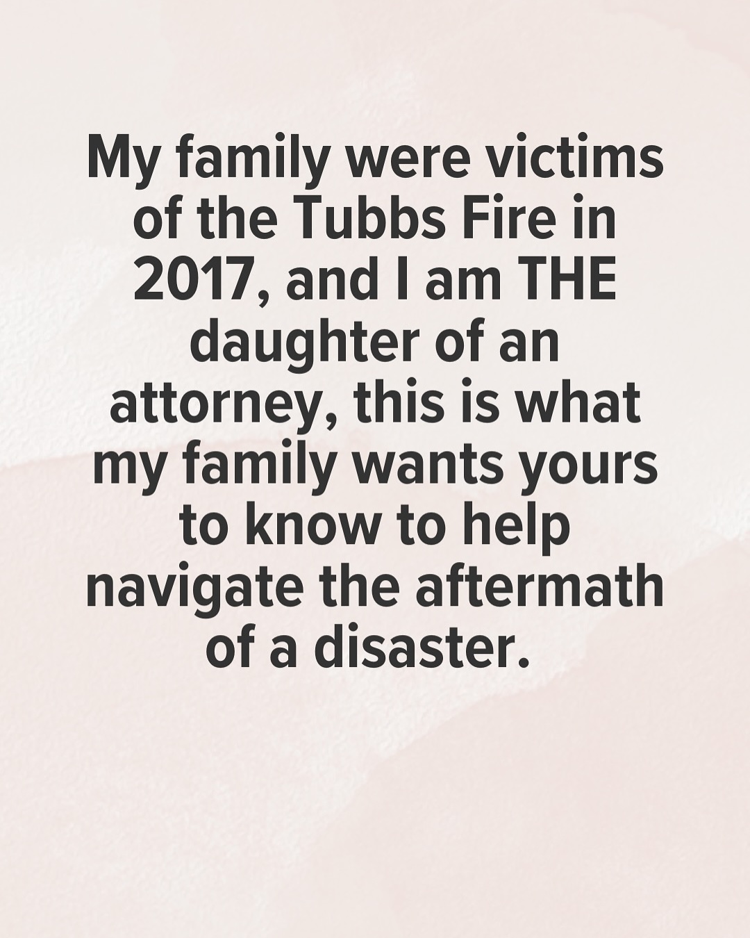 To those affected by the fires in LA, my heart is with you. As