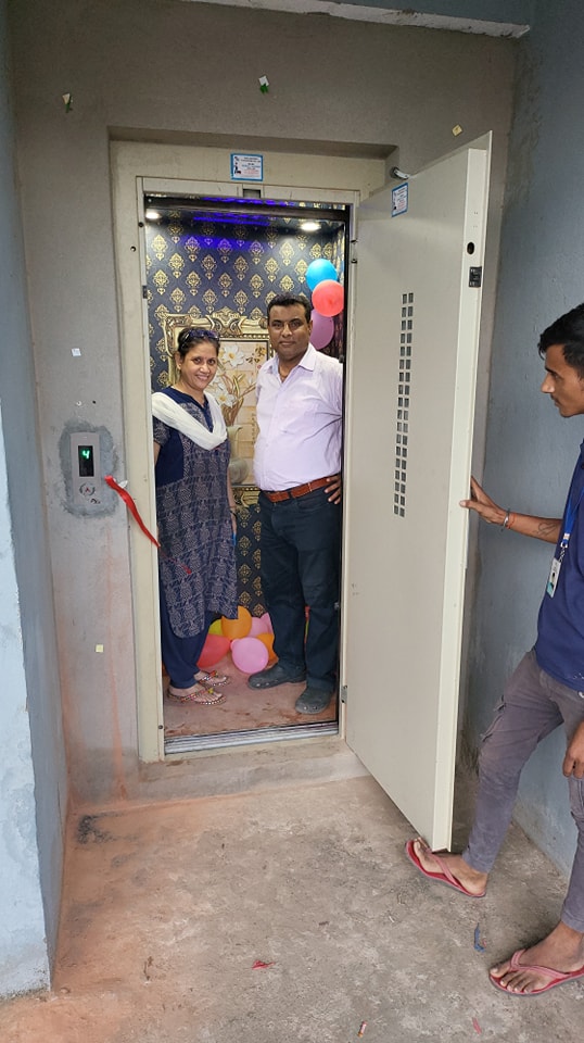 The Axis - The lift was handed over to Mr. Rajesh Anupam...