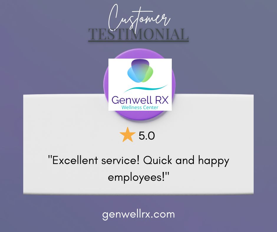 GenWell Rx - We appreciate the good reviews, and we are... | Facebook