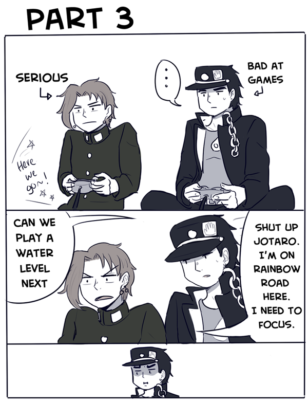 JoJo's Play Mario Kart... - JoJo's Bizarre Adventure - A&ME | Facebook
