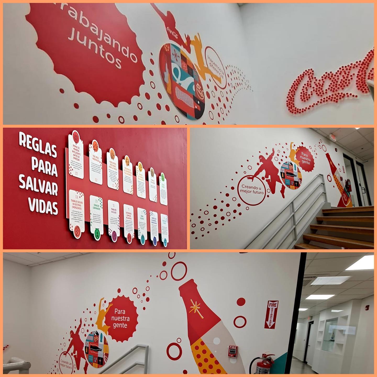 Evolution - Wall Graphics, DieCut lettering, DieCut signs all installed ...