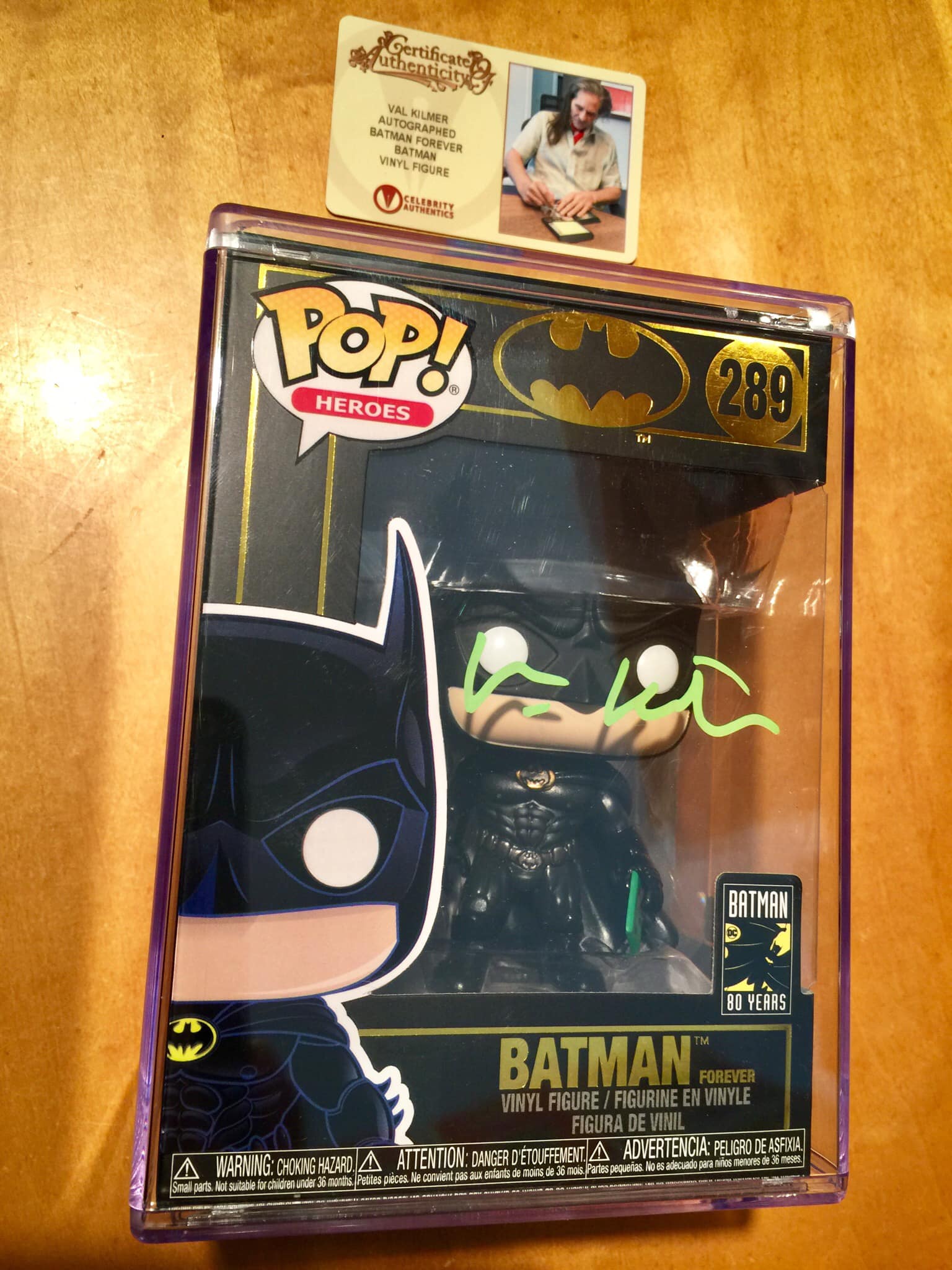 Autographed Val Kilmer Funko Pop Collection Addition display picture 1