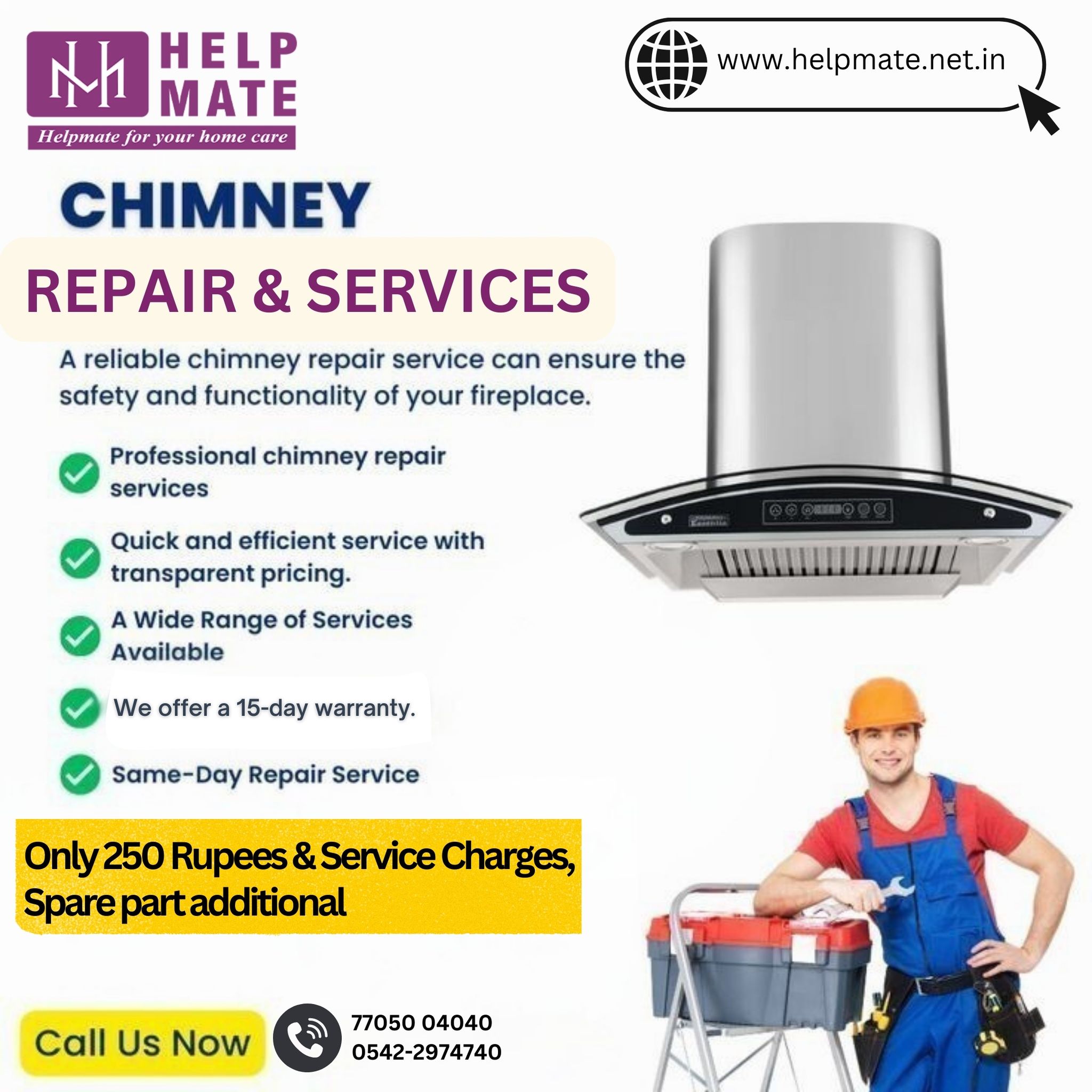 Helpmate - 💨 Kitchen Chimney Not Working? We’ll Fix It! 🔧... | Facebook