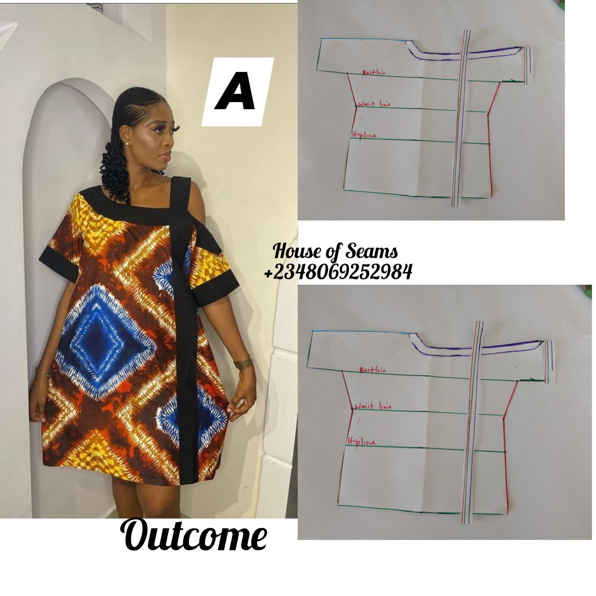asymmetric dress sewing pattern drafting tutorial infinity dress 90s Silky Peach Pastel Size:US28W