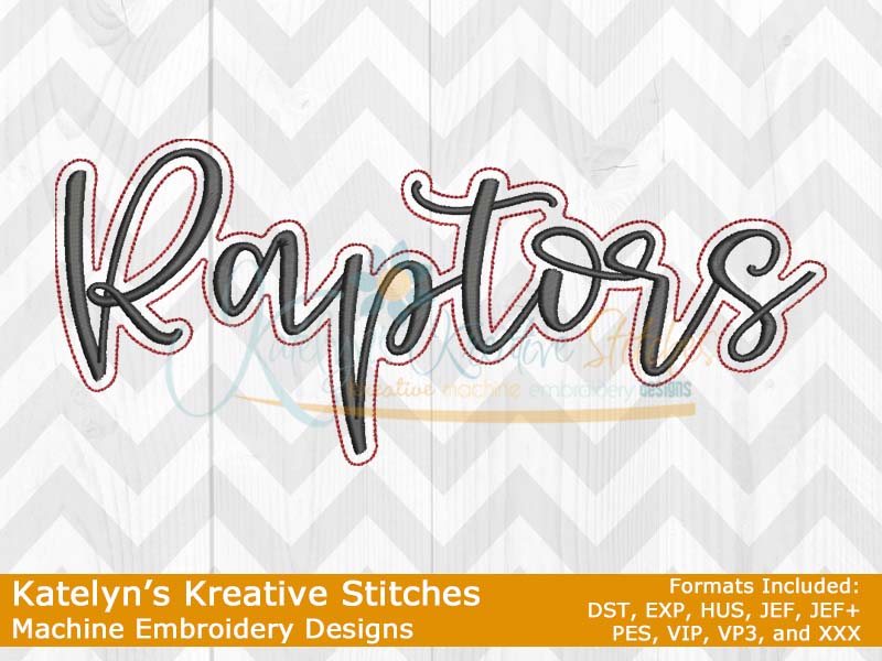 Our New Raptors Script is... - Katelyn's Kreative Stitches