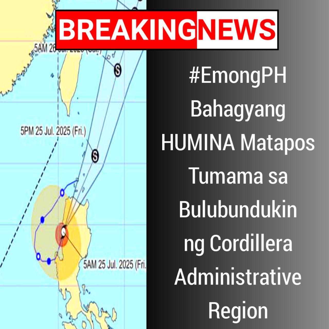 Scoop - Bahagyang HUMINA ang Bagyong Emong Matapos Tumama sa ...