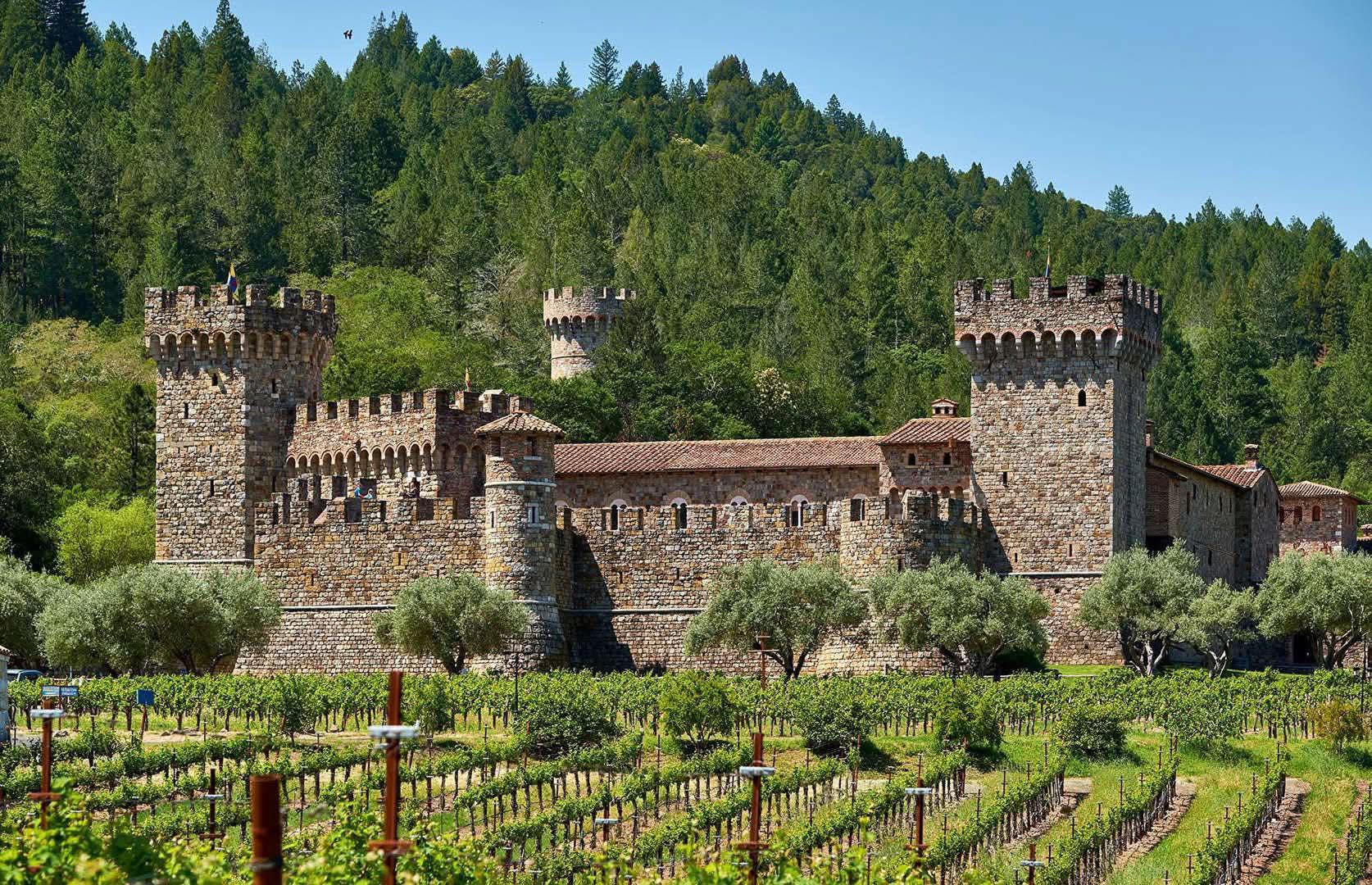 Castello di Amorosa, California, USA Castello di Amorosa sits 