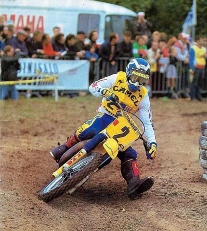 📸 Mark Barnett, 1983 MXDN Angreau Belgium 🔥🇺🇲 . . #motocross