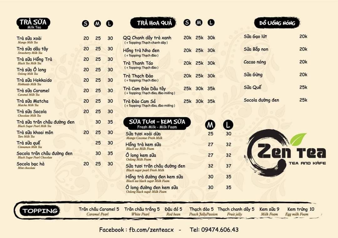 Zen Tea_Khuyến mãi và chăm sóc khách hàng | Facebook