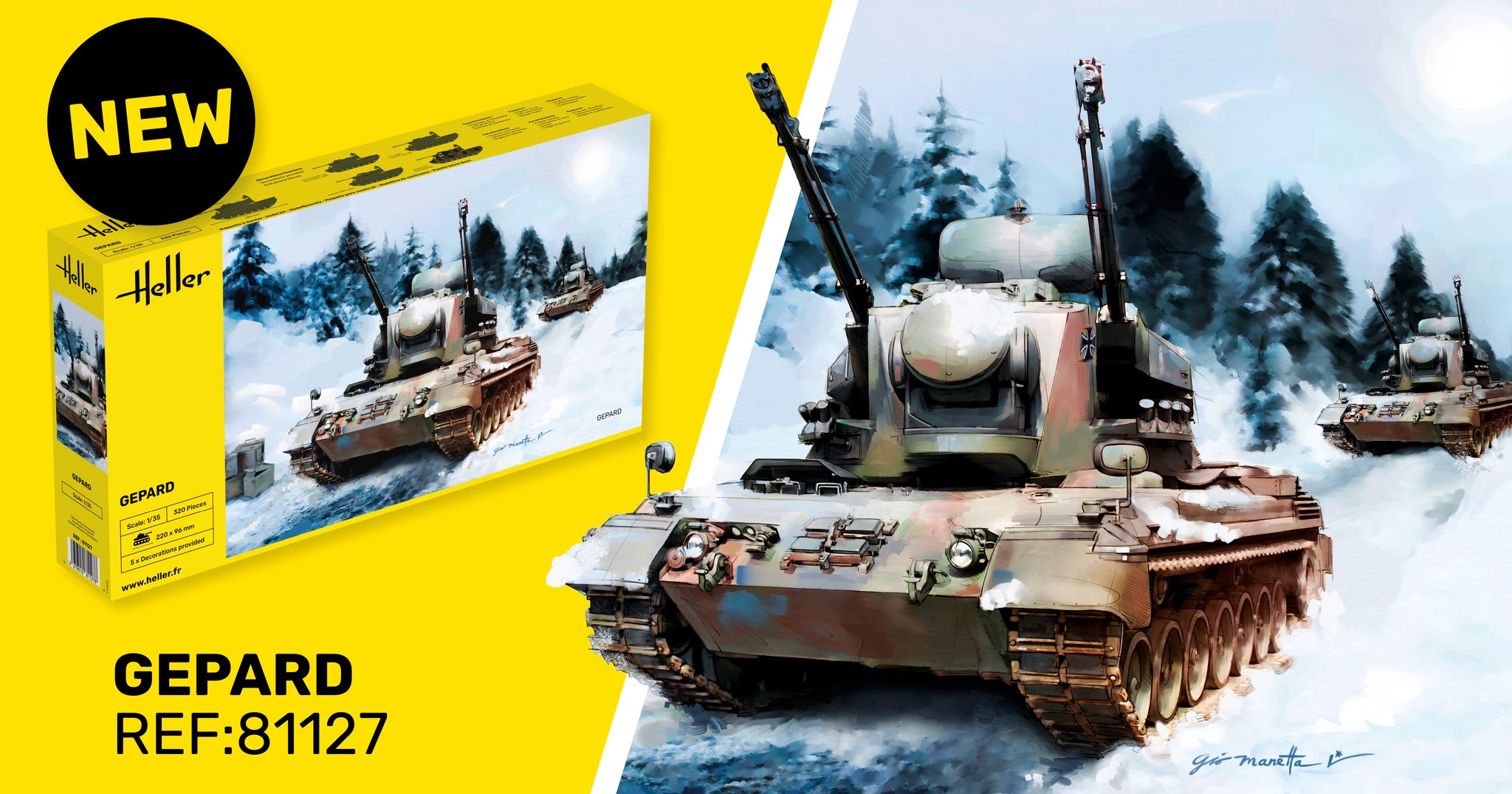 ITALERI Maquette Char Sd.Kfz.140 Flakpanzer 38(t) Gepard 1/35 – Modèle Plastique à Assembler