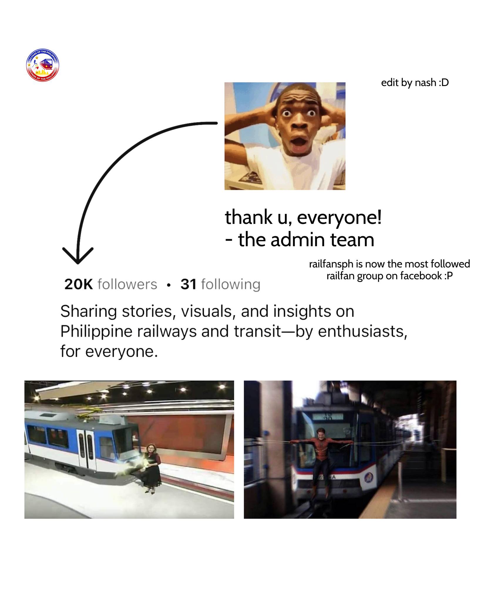 WE’VE HIT 20K FOLLOWERS! 🚆🙌... - Railfans of the Philippines | Facebook