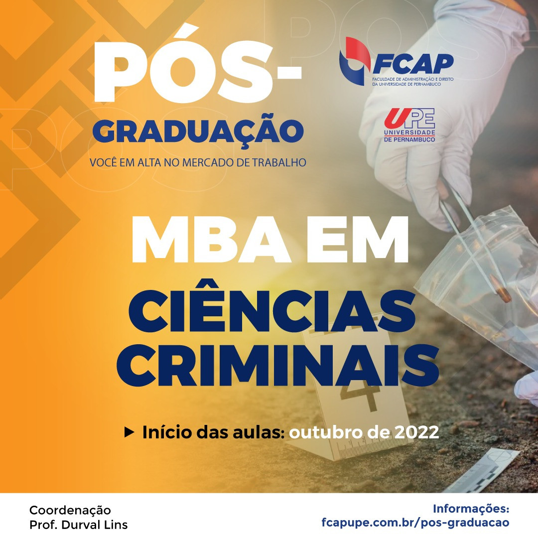 FCAP - Inscreva-se para turmas de Pós-Graduação - MBA 2022...