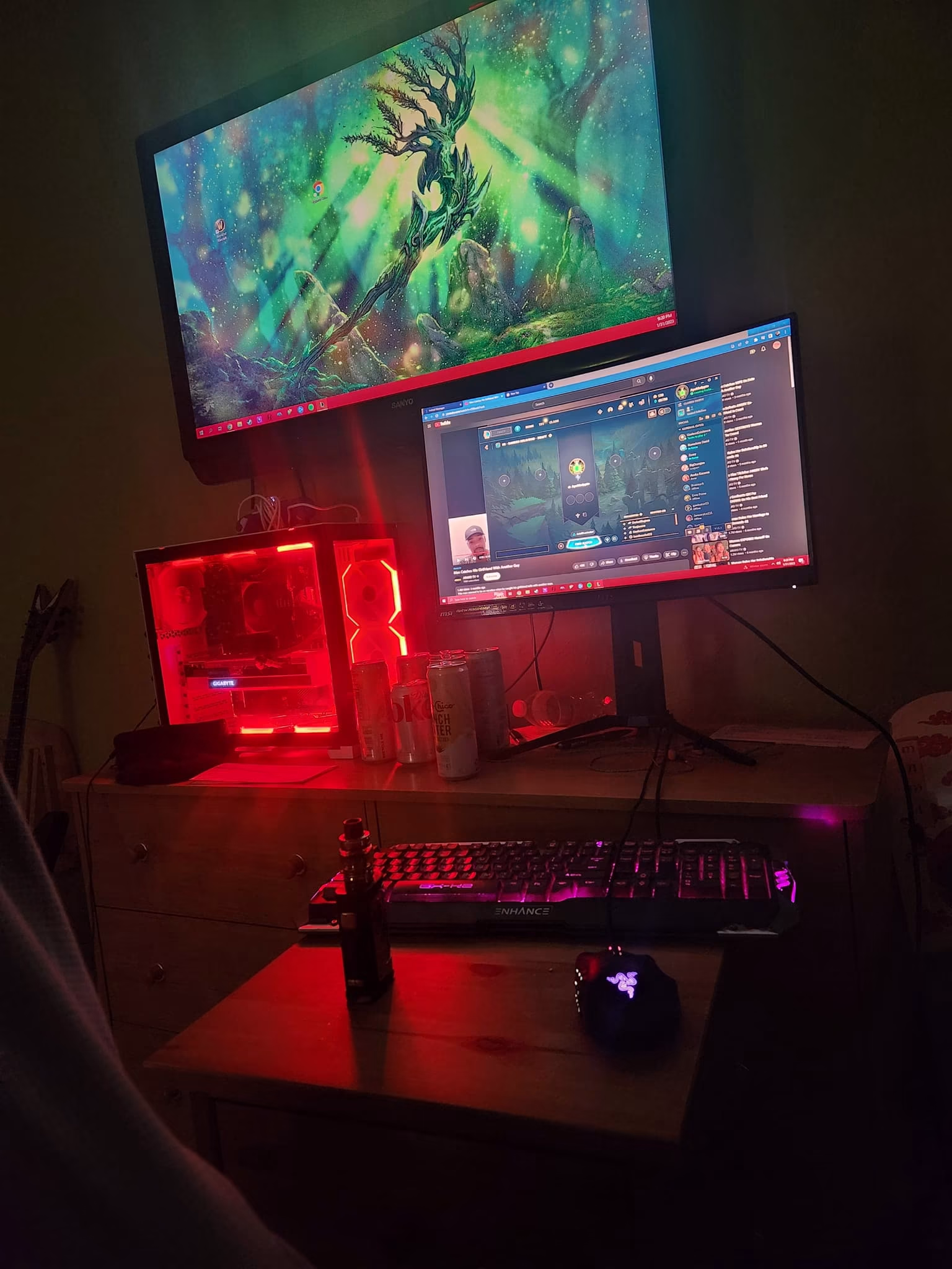 Supreme PC setup without a desk
