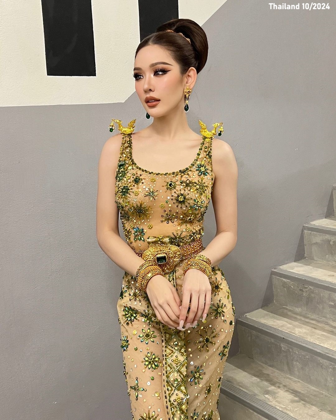Thai - Lovely Lin Malin; Miss Grand Thailand 2024, in the Thai Dusit ...