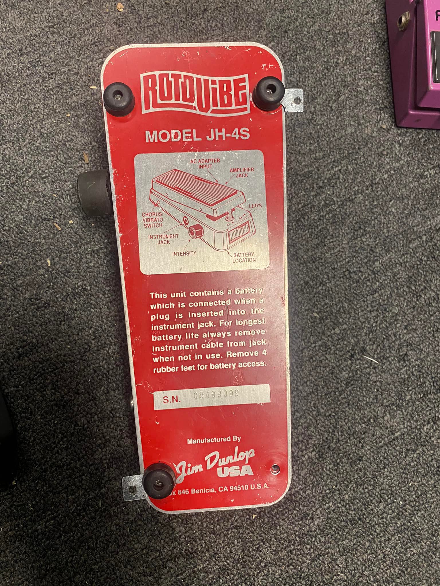 1994 Dunlop JH-4S Rotovibe pedal