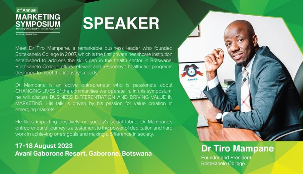 Boitekanelo - Our President and founder Dr T S Mampane will be giving a ...