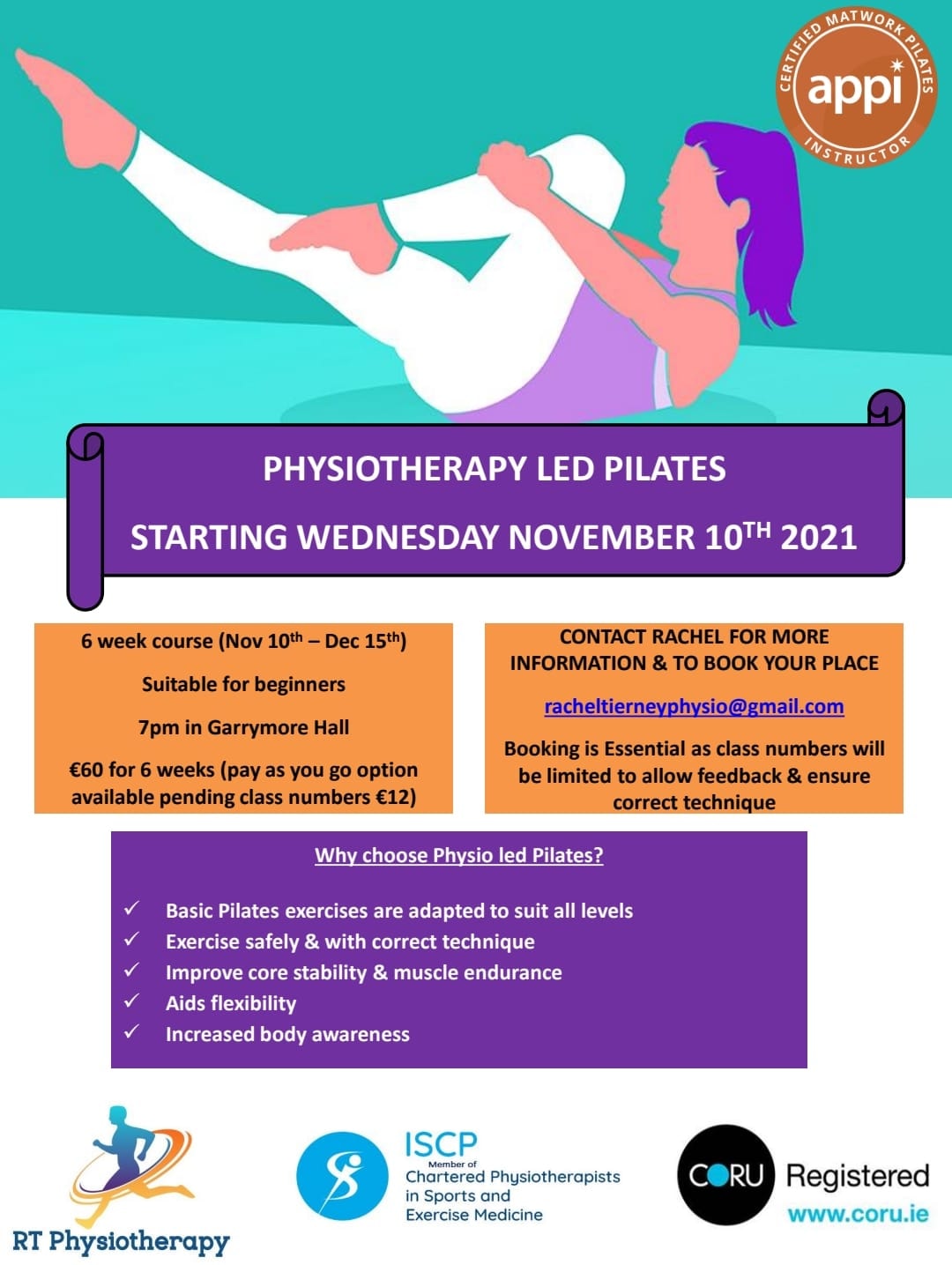 Garrymore GAA - Our Senior Team Physio Rachel Tierney is running physio ...