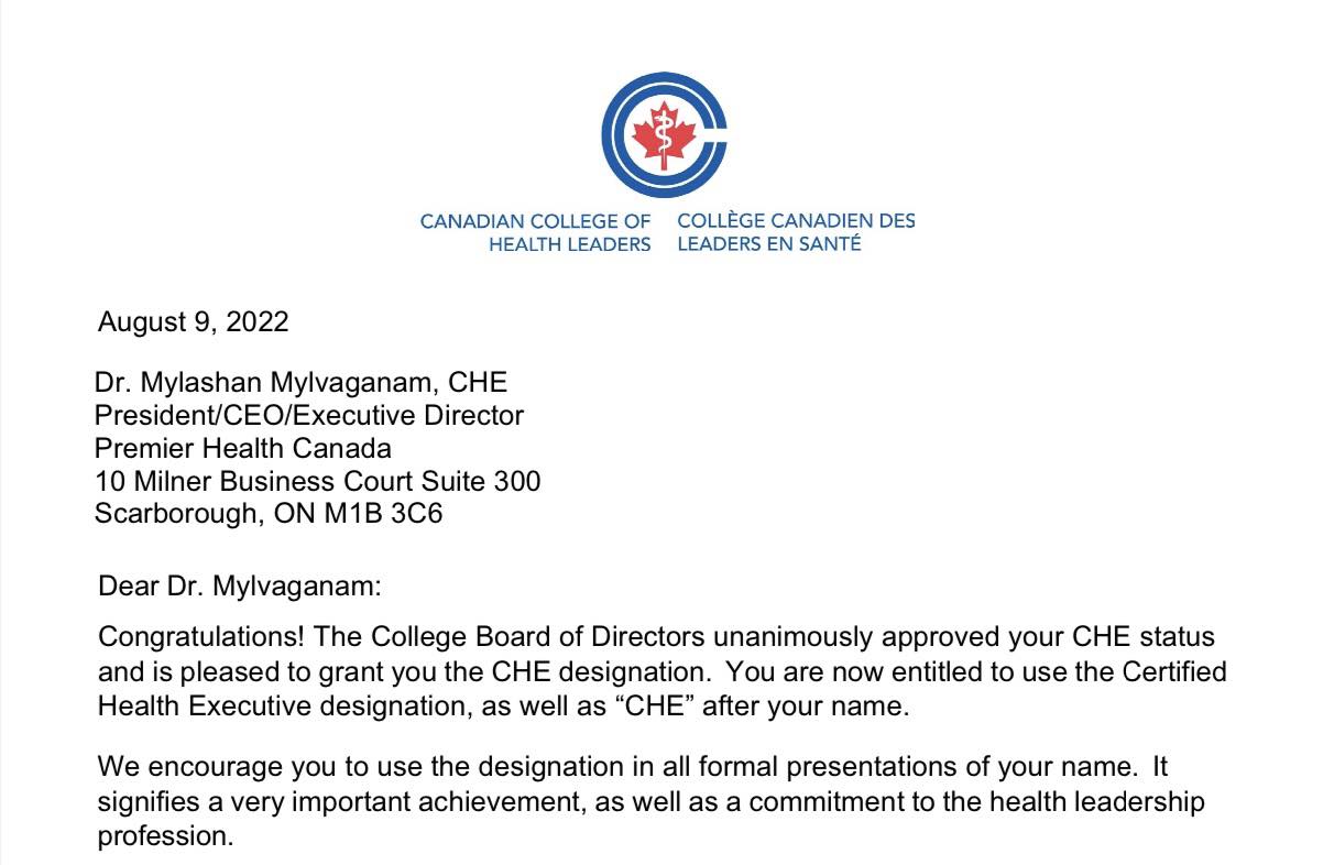 Congratulations to... - Canadian College of Health Leaders | Facebook