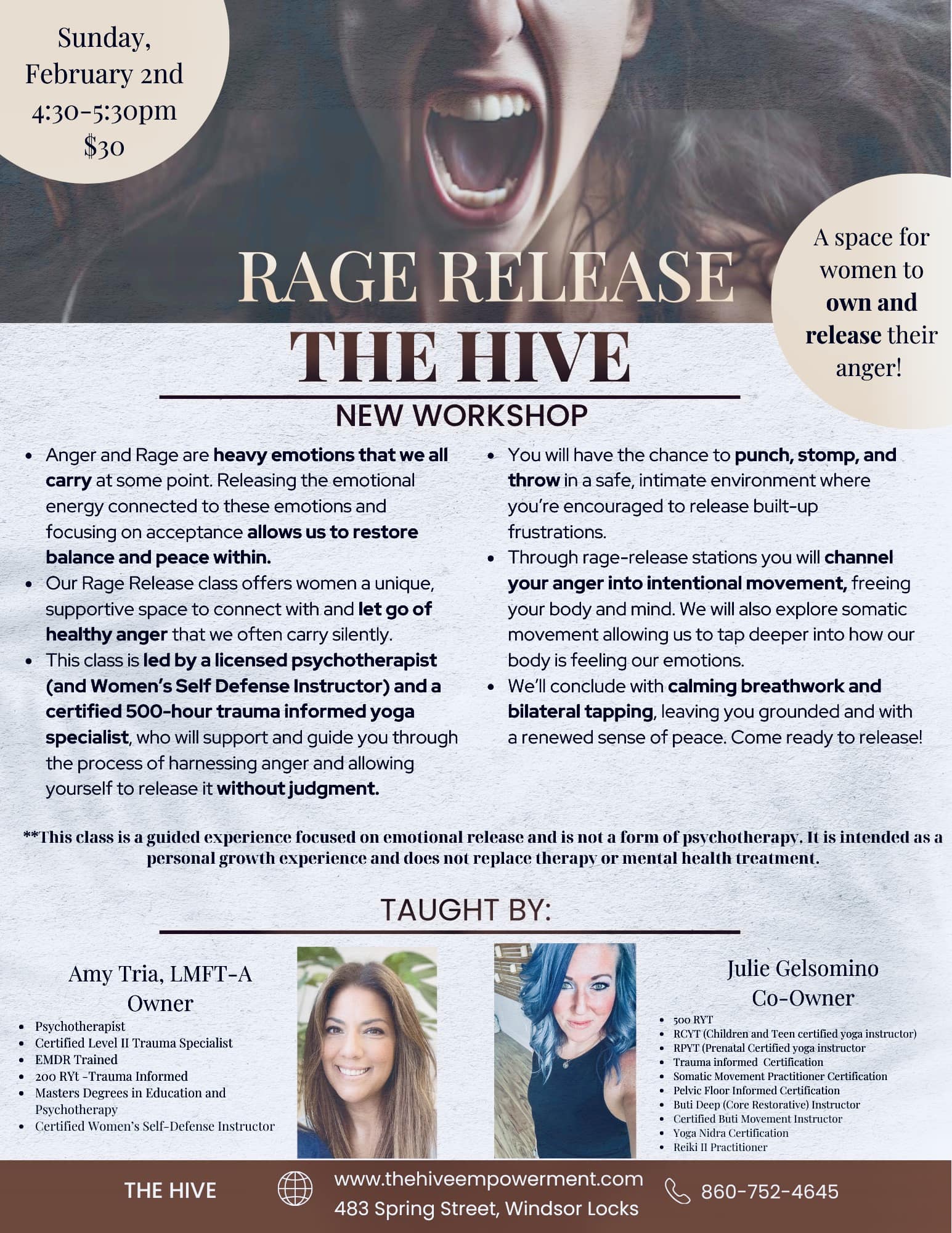 The HIVE - Releasing the emotional energy connected to anger and rage ...