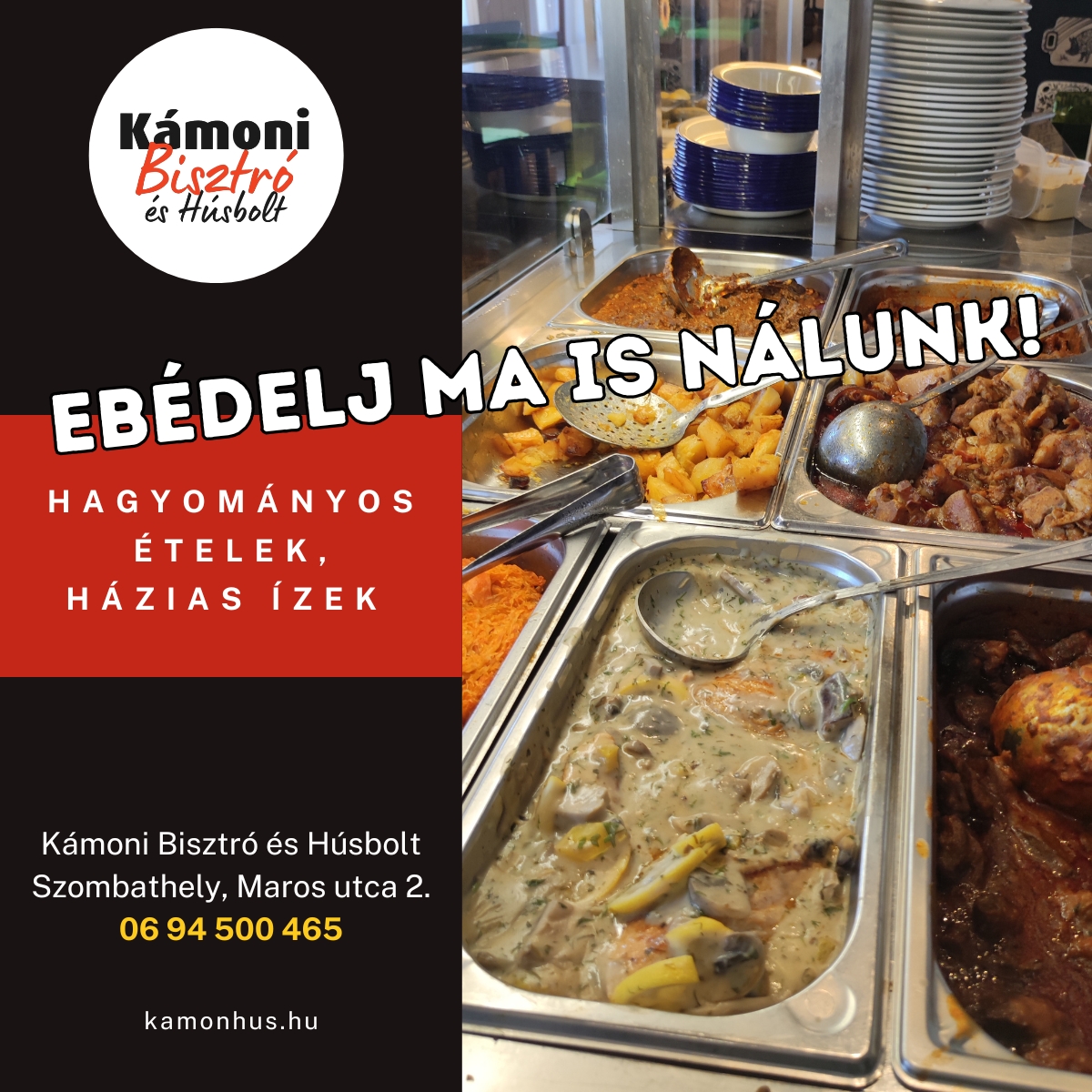 Kámoni - Egy igazán jó ebéd? Nálunk megtalálod! 🍖 Friss, ízletes húsos ...