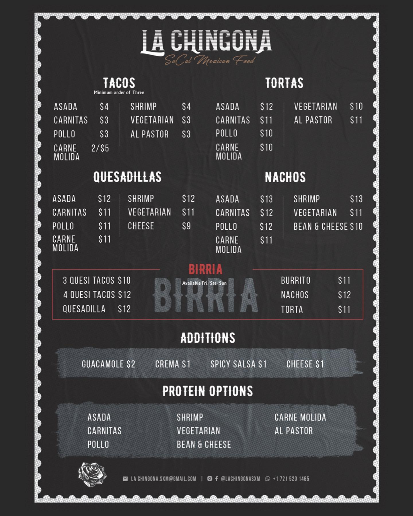 New menu who dis!! Here’s the new... - La Chingona Taqueria | Facebook