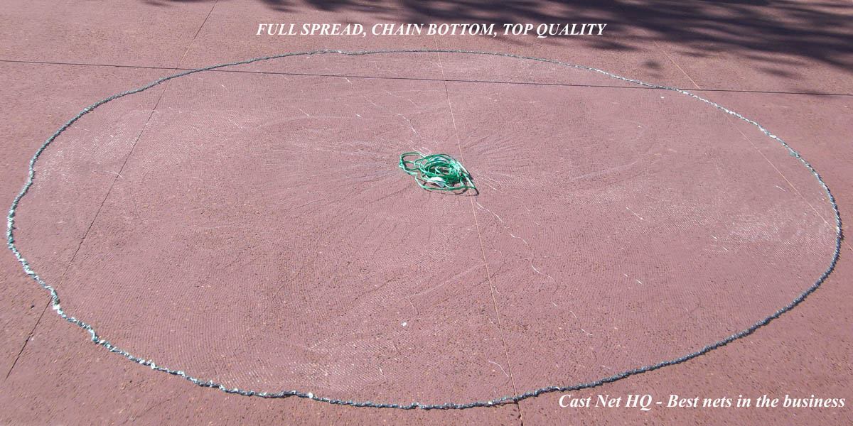 Cast Net HQ - Our new Drawstring Cast Nets Casting a drawstring net is ...