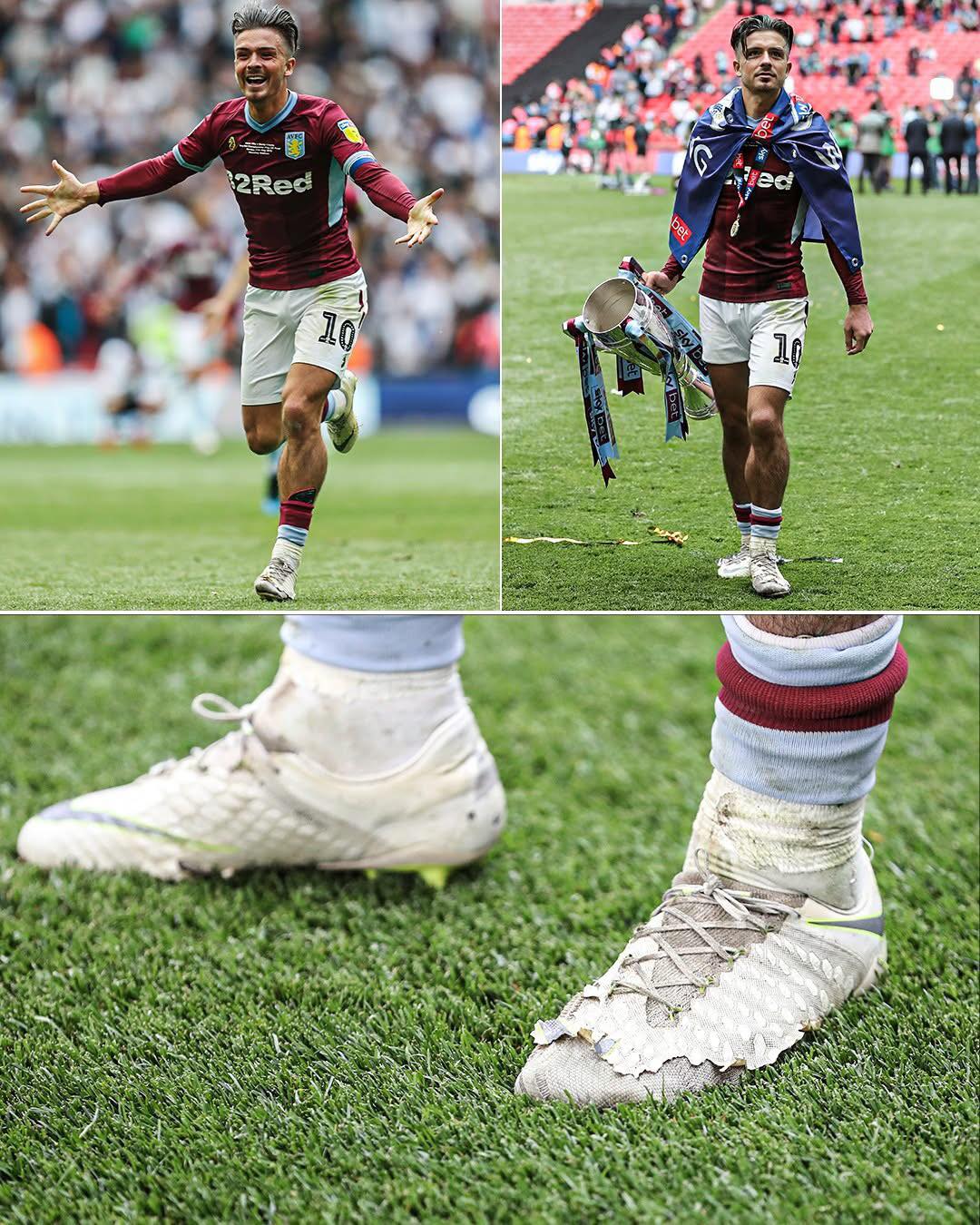 Jack Grealish wore his lucky boots today to help Aston Villa FC